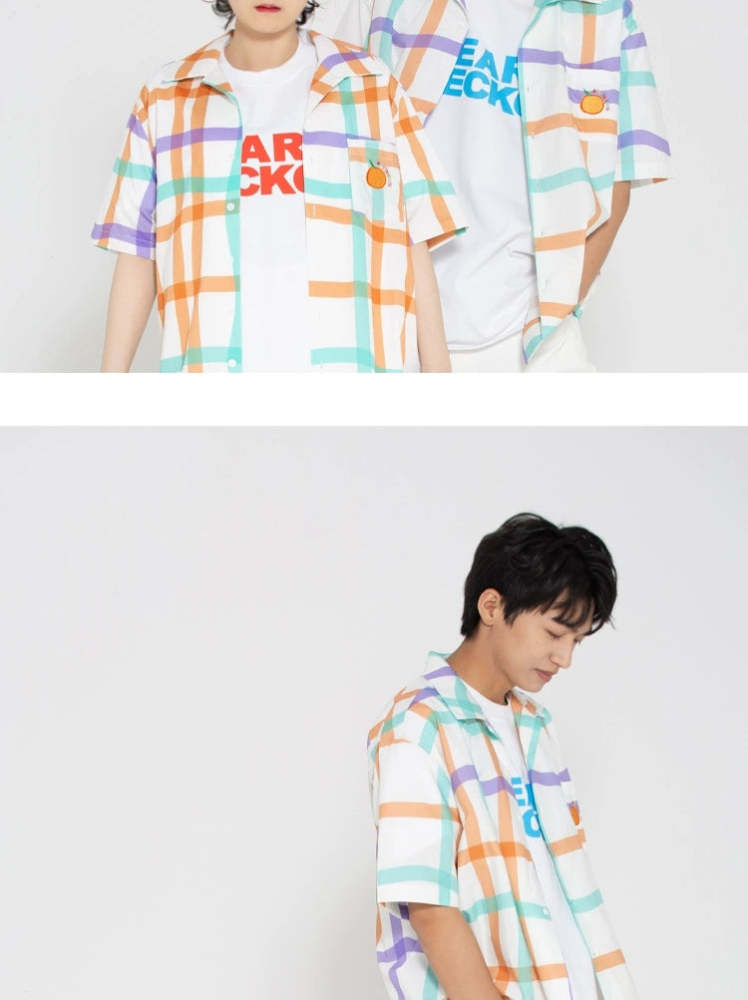 Heart Beckon cotton short sleeved shirt 603032