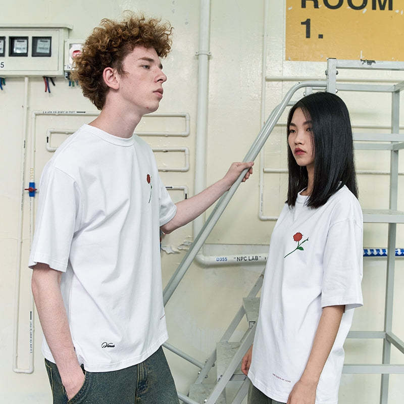 Heart Beckon Paint cotton T-shirt 603028