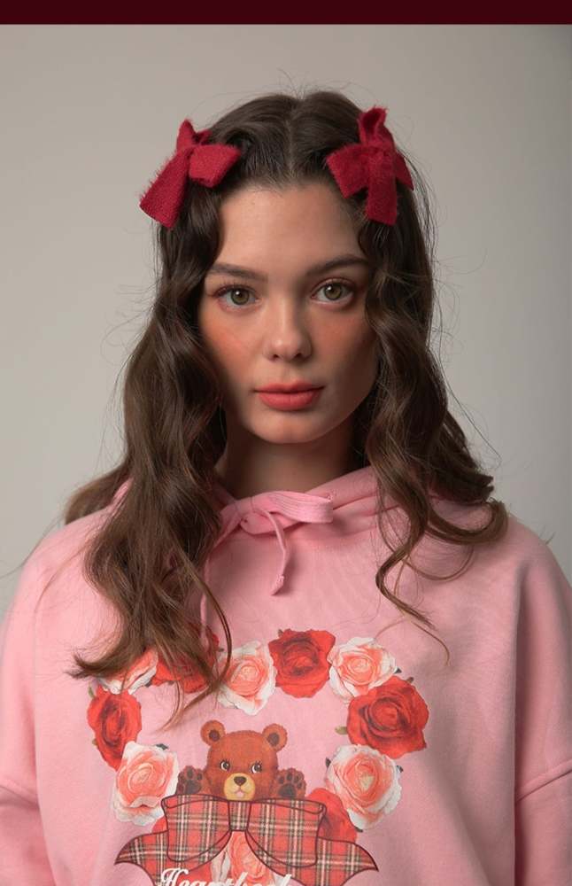 Heart Beckon  Paint Sweatshirt 603013 pink women hoodie