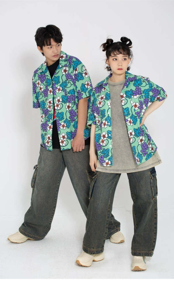 Heart Beckon cotton short sleeved shirt 603031