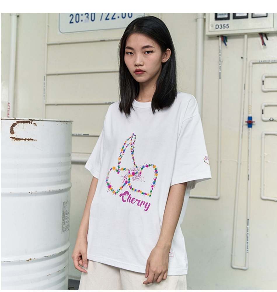 Heart Beckon Paint cotton T-shirt 603030