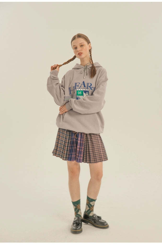 Heart Beckon Embroidered Cotton Sweatshirt 603006