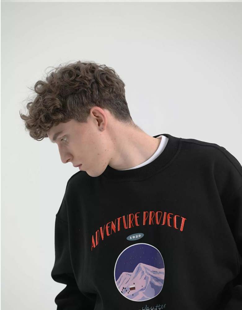 Heart Beckon Snow Mountain Paint Sweatshirt 603001