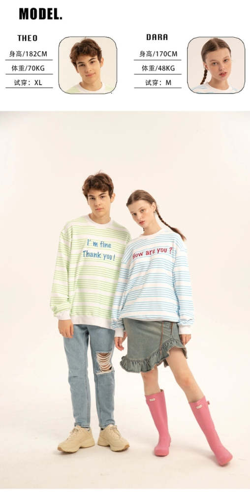 Heart Beckon Embroidered Cotton Sweatshirt 603016 lover hoodie