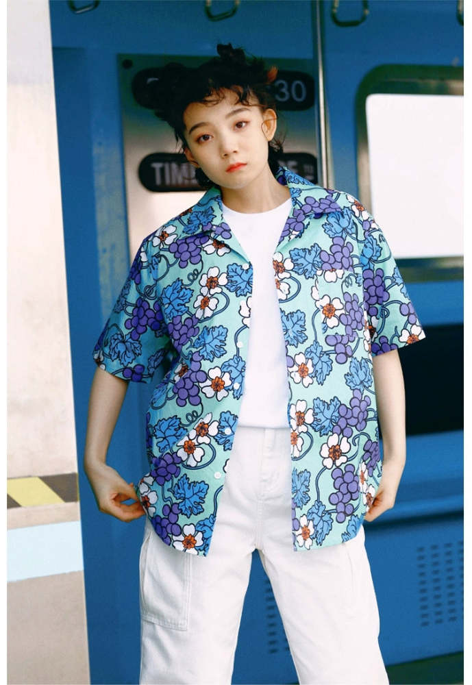 Heart Beckon cotton short sleeved shirt 603031