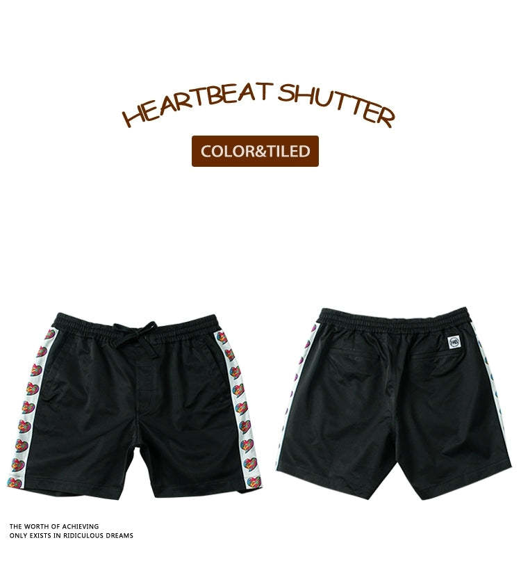Heart Beckon joint silk shorts 603038