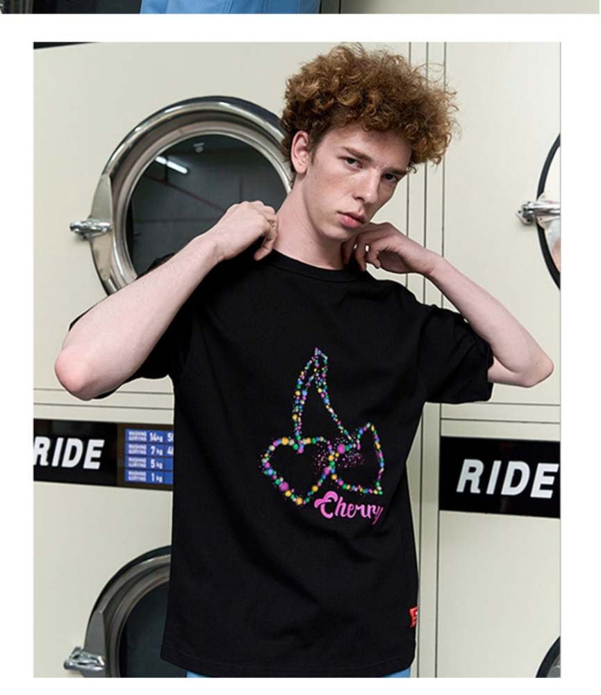 Heart Beckon Paint cotton T-shirt 603030