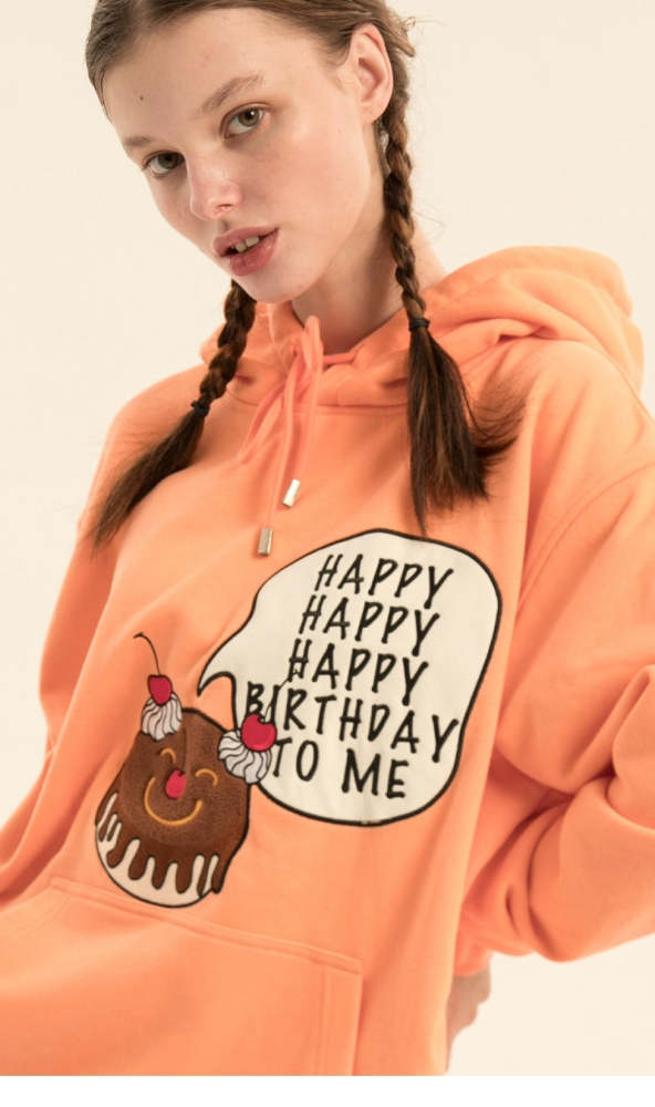 Heart Beckon Embroidered Cotton Sweatshirt 603007