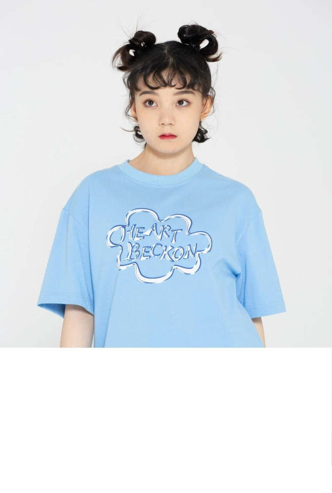 Heart Beckon Paint cotton T-shirt 603021