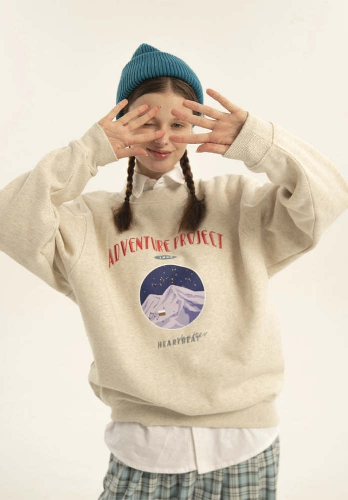Heart Beckon Snow Mountain Paint Sweatshirt 603001