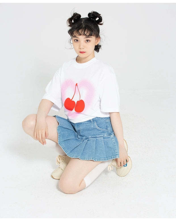 Heart Beckon Paint cotton T-shirt 603022