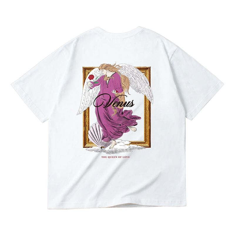 Heart Beckon Paint cotton T-shirt 603028