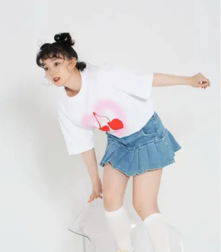 Heart Beckon Paint cotton T-shirt 603022