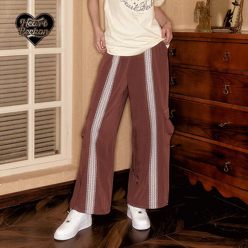 Heart Beckon joint silk jogging pants 603063