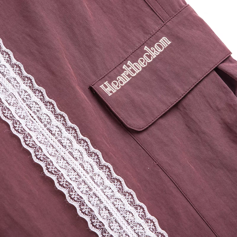 Heart Beckon joint silk jogging pants 603063