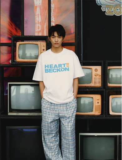 Heart Beckon Paint cotton T-shirt 603025