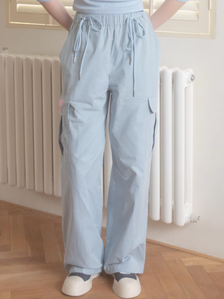 Heart Beckon joint silk jogging pants 603065