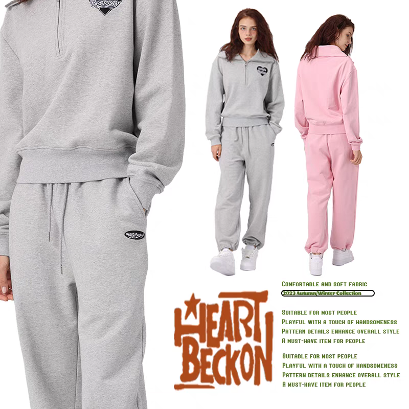 Heart Beckon joint cotton tracksuit 603064