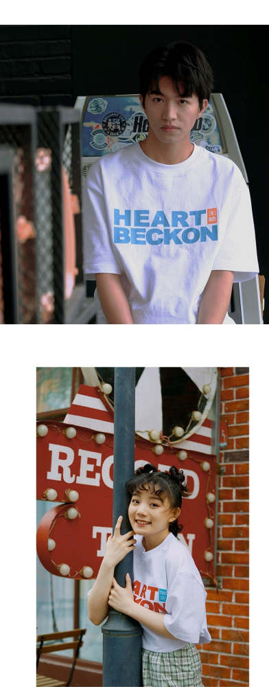 Heart Beckon Paint cotton T-shirt 603025