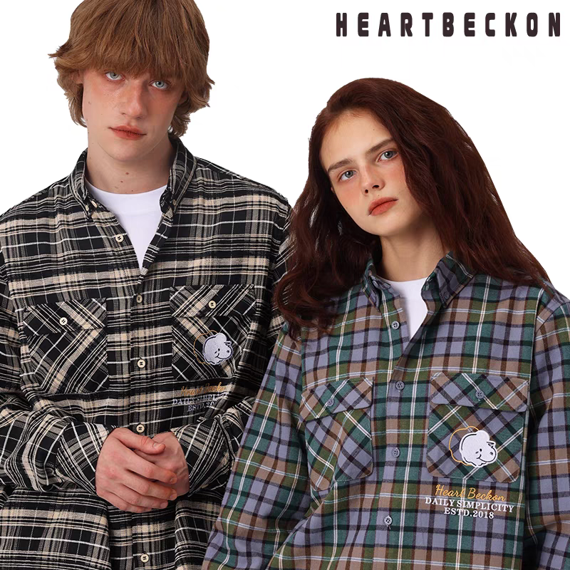 Heart Beckon cotton long sleeved shirt 603076