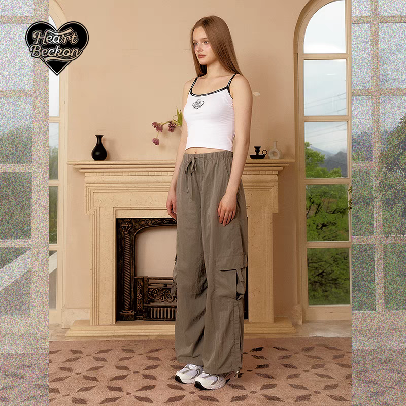 Heart Beckon joint silk jogging pants 603062
