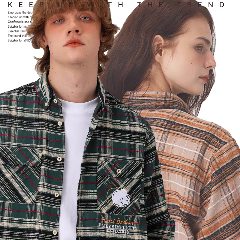 Heart Beckon cotton long sleeved shirt 603076