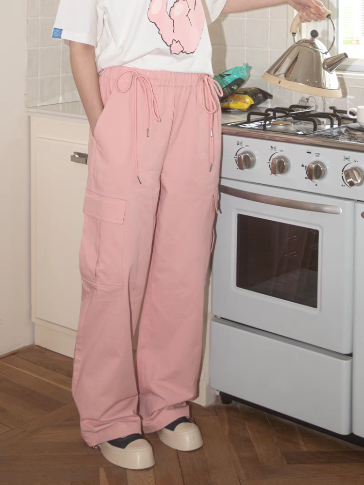 Heart Beckon joint silk jogging pants 603065