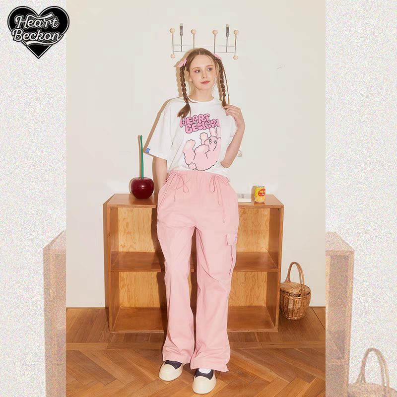 Heart Beckon Paint cotton T-shirt 603074