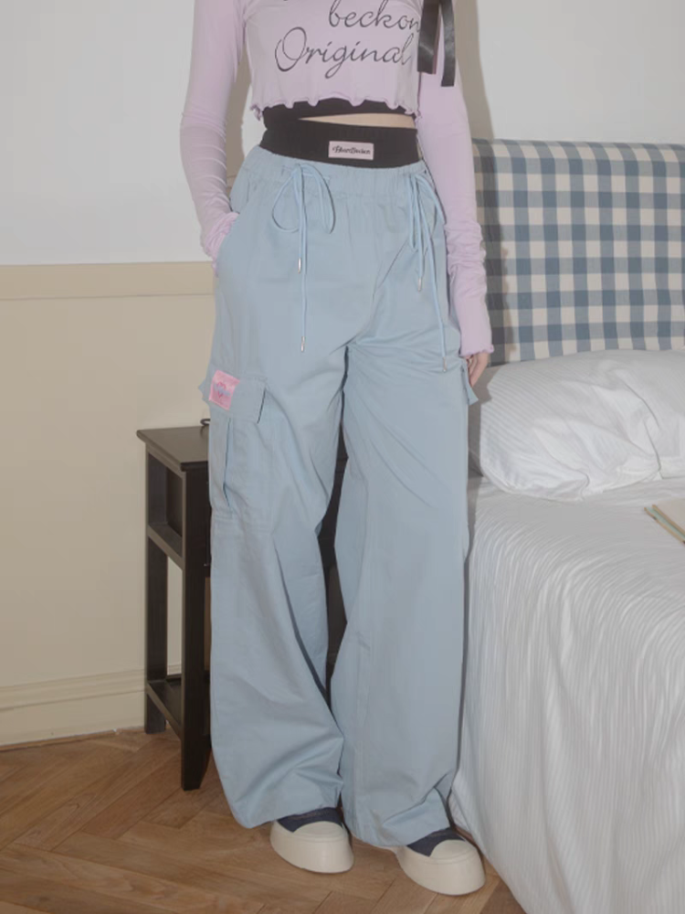 Heart Beckon joint silk jogging pants 603065