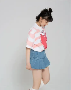 Heart Beckon Denim  Mini shirt 603036