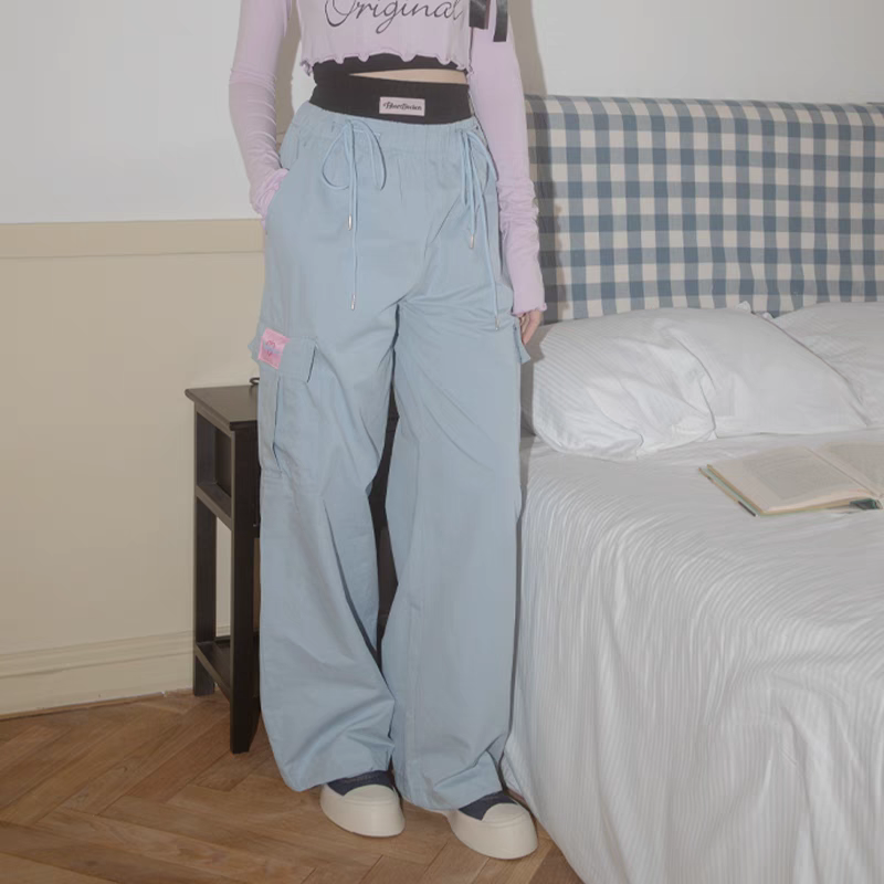 Heart Beckon joint silk jogging pants 603065