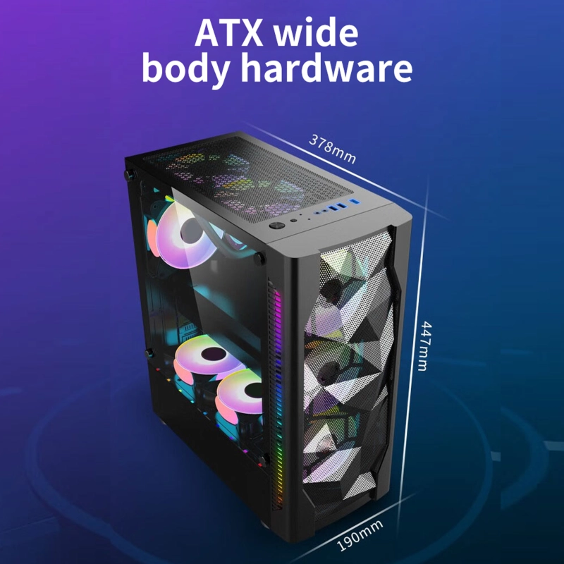 Gaming Pc Case ATX ITX M-ATX Mid Tower Gamer Cabinet Customization ...