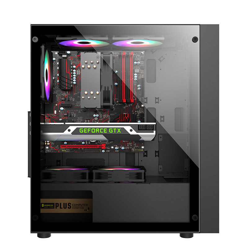 Hot Selling Full Tower ATX Case PC Gaming Computer with Aluminum Material and Low MOQ Factory Price