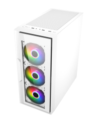 black desktop white Micro ATX ITX MATX Gamer gaming computer pc cases & towers with rgb fan