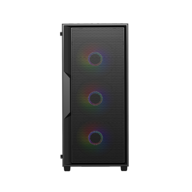 black desktop Micro ATX ITX MATX full mid tower cases Gamer gaming computer pc case & towers with rgb fan