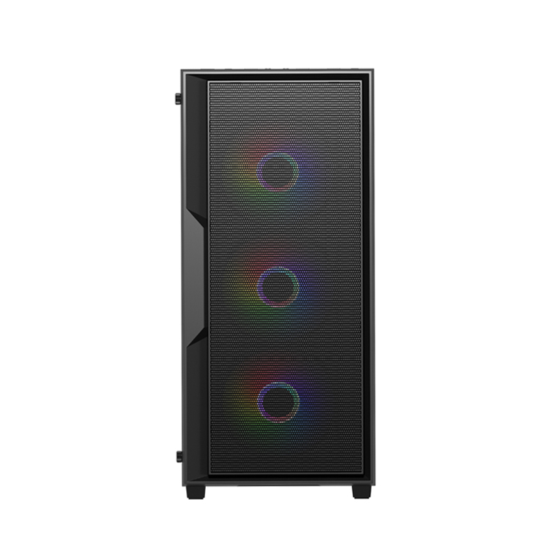 black desktop Micro ATX ITX MATX full mid tower cases Gamer gaming computer pc case & towers with rgb fan