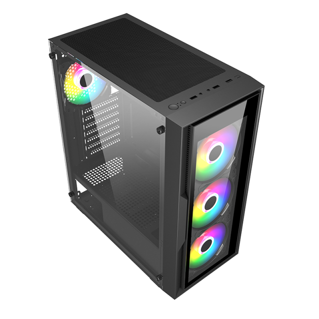 ATX Gaming Case New Panel Design 7 PCI Slots Glass Panel High Quality PC Tower 3.0USB