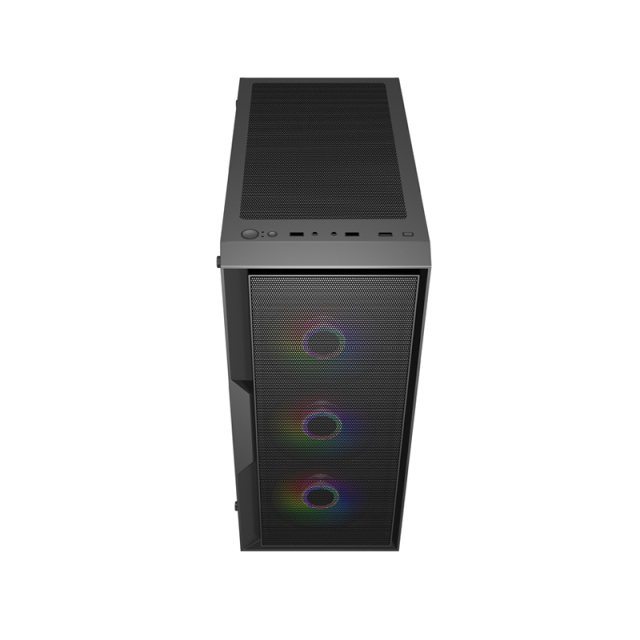 black desktop Micro ATX ITX MATX full mid tower cases Gamer gaming computer pc case & towers with rgb fan