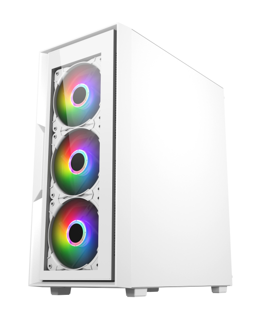 black desktop white Micro ATX ITX MATX Gamer gaming computer pc cases & towers with rgb fan