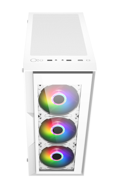 black desktop white Micro ATX ITX MATX Gamer gaming computer pc cases & towers with rgb fan