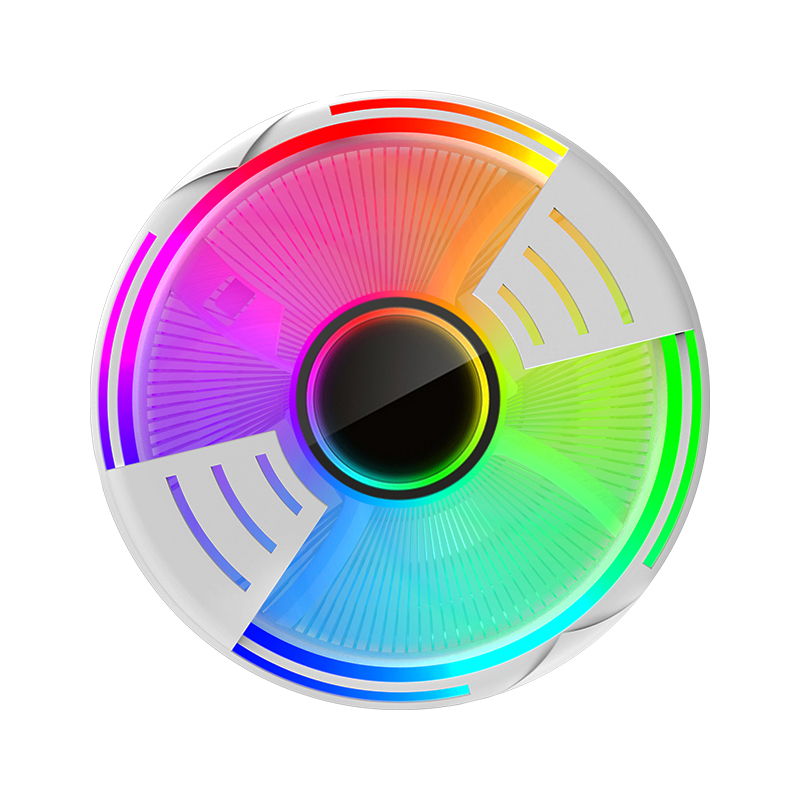 New Arrival UFO Design Computer CPU Radiator Fan Color LED Changing RGB CPU Air Cooler Fan For PC Processor