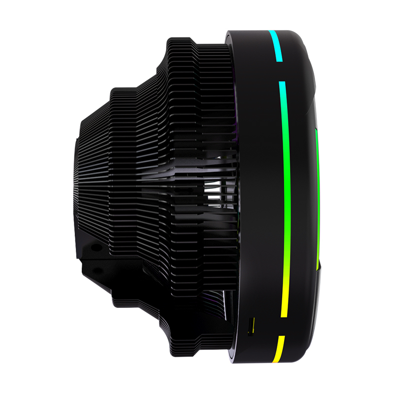 New Arrival UFO Design Computer CPU Radiator Fan Color LED Changing RGB CPU Air Cooler Fan For PC Processor