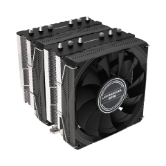 2-Fan 6-Heat Pipe Double Tower CPU Cooler Air Heatsink PC Radiator with Fluid Bearing for Intel LGA 2011 X79 X99 AMD Computer