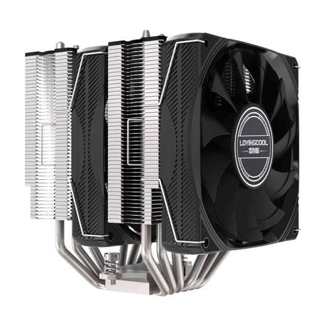 2-Fan 6-Heat Pipe Double Tower CPU Cooler Air Heatsink PC Radiator with Fluid Bearing for Intel LGA 2011 X79 X99 AMD Computer