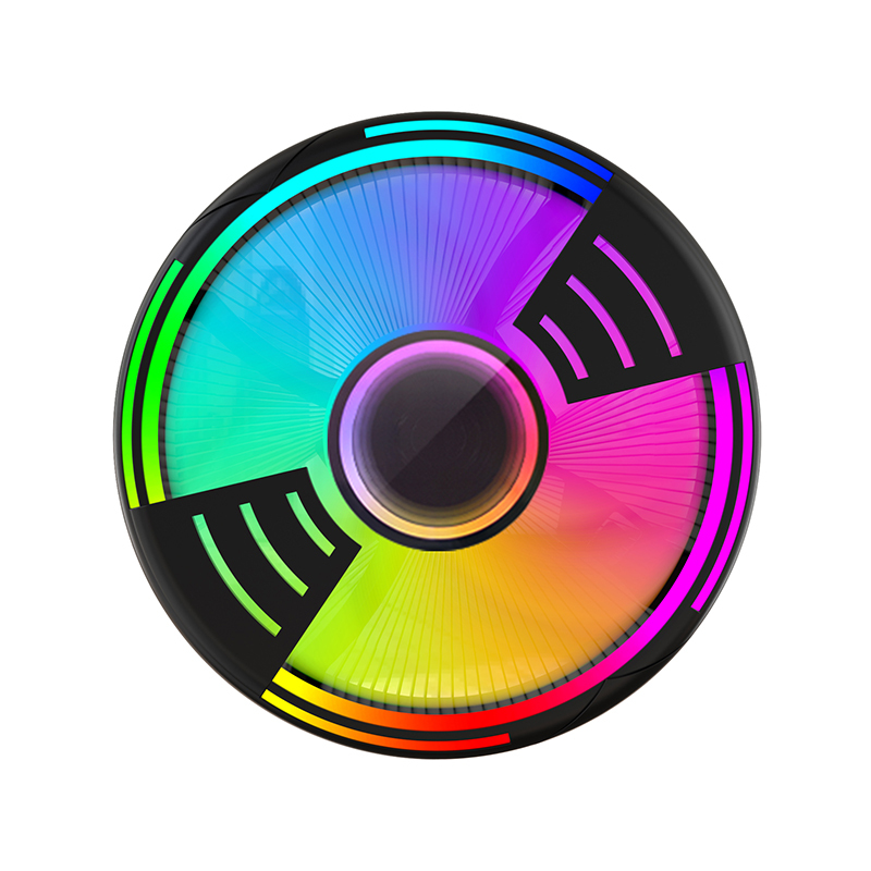 New Arrival UFO Design Computer CPU Radiator Fan Color LED Changing RGB CPU Air Cooler Fan For PC Processor