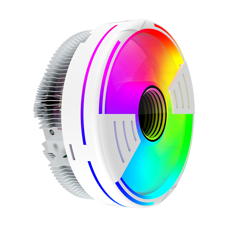 New Arrival UFO Design Computer CPU Radiator Fan Color LED Changing RGB CPU Air Cooler Fan For PC Processor