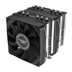 2-Fan 6-Heat Pipe Double Tower CPU Cooler Air Heatsink PC Radiator with Fluid Bearing for Intel LGA 2011 X79 X99 AMD Computer