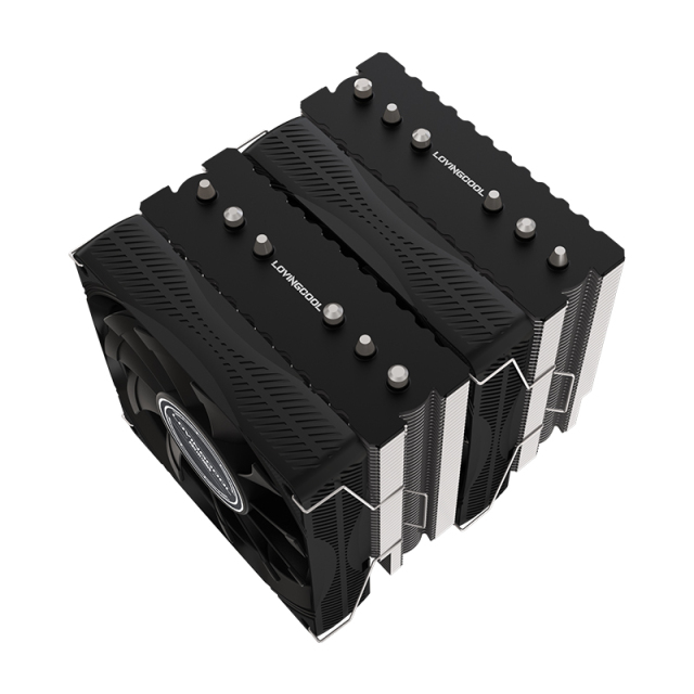 2-Fan 6-Heat Pipe Double Tower CPU Cooler Air Heatsink PC Radiator with Fluid Bearing for Intel LGA 2011 X79 X99 AMD Computer