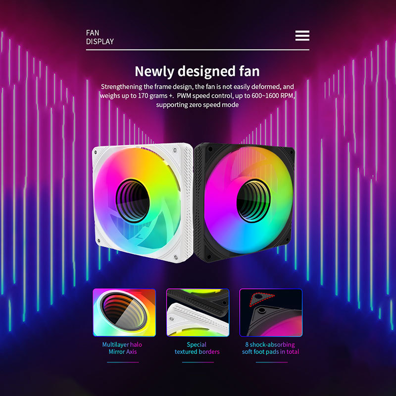 Hot Sale Gaming PC CPU Liquid Cooler 360mm ARGB White Water Cooling Fans Liquid CPU Cooler With Radiator