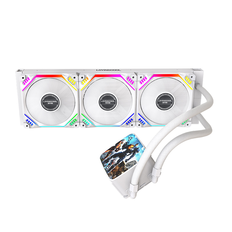 New Design Video Playback Water Pump 360mm Cooling Radiator PC Water Cooling Liquid CPU Cooler
